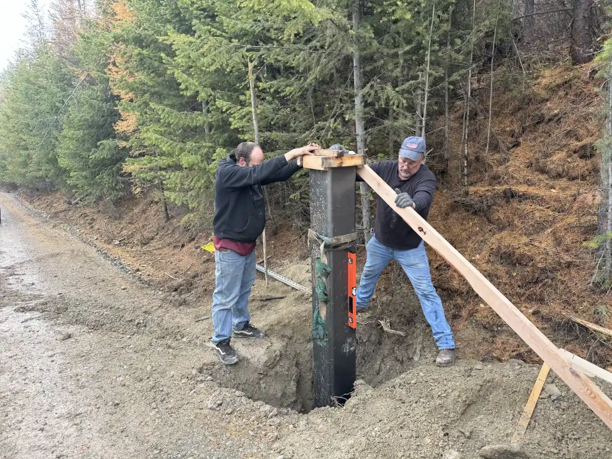 Setting Posts for Gates - 3