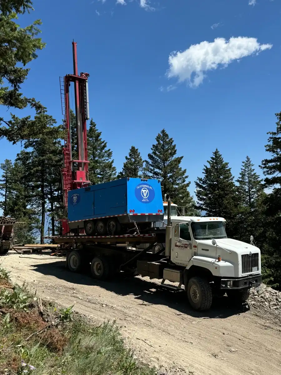 Setting Up to Drill Water Wells - 2