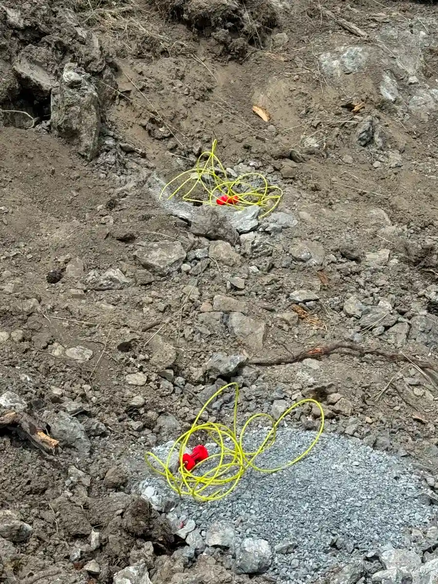 Preparing to Demolish Rock Using Dynamite - 2